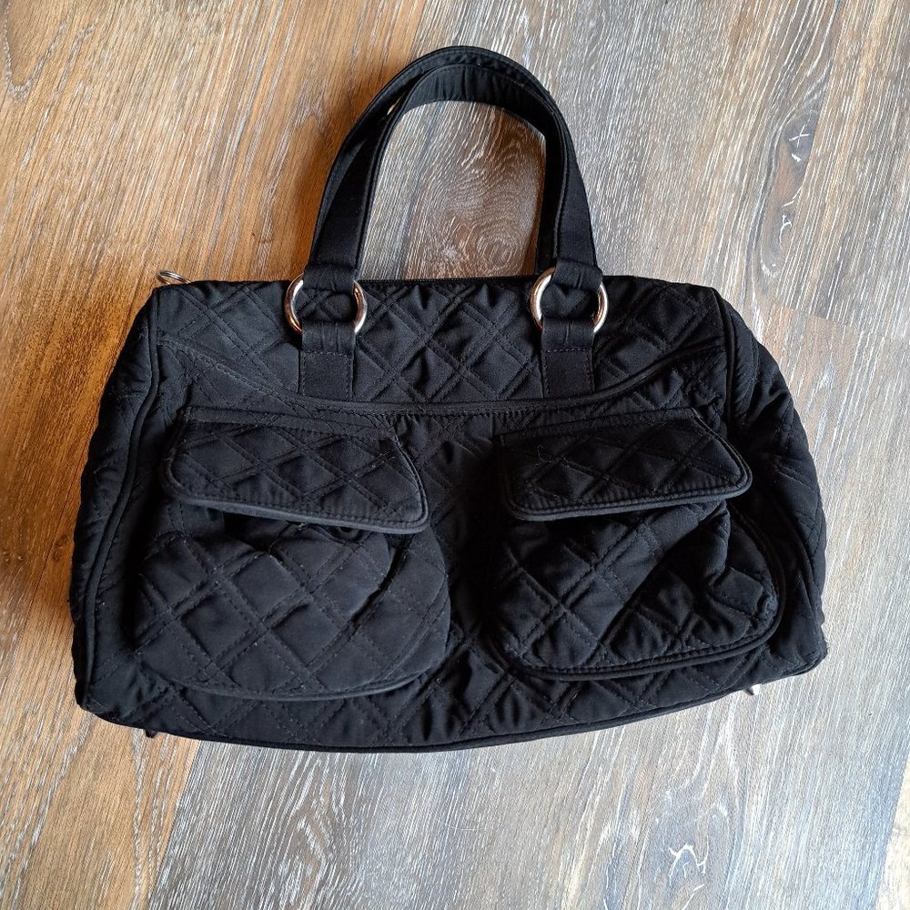 Vera Bradley Black Quilted Bag Purse